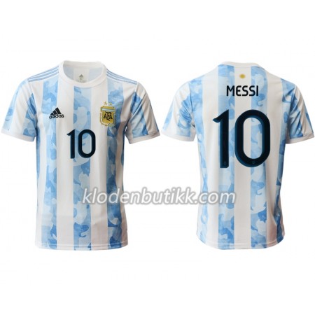 Argentina Lionel Messi 10 Hjemme Fotballdrakt 2020 Kortermet